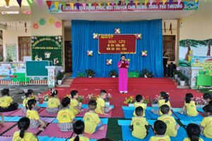TRƯỜNG MẦM NON 1 TRI LỄ TỔ CHỨC GIAO LƯU  “ BÉ YÊU TIẾNG VIỆT” NĂM HỌC 2023 - 2024