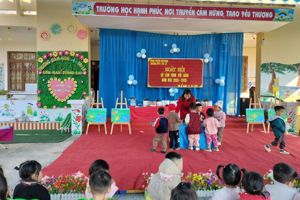 NGÀY HỘI “ BÉ LÀM QUEN VỚI SÁCH”   TRƯỜNG MẦM NON 1 TRI LỄ NĂM HỌC 2024 - 2025