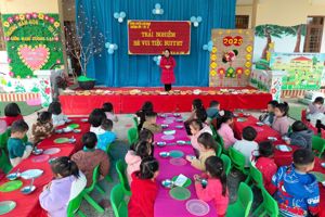 TRẢI NGHIỆM “ BÉ VUI TIỆC BUFFET”   TRƯỜNG MẦM NON 1 TRI LỄ NĂM HỌC 2024 - 2025